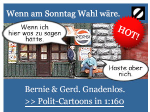 Comic Satire Bernie & Gerd