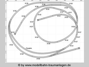Gleisplan Modellbahn