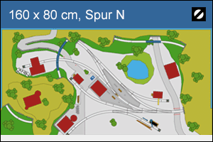 Vorschau Gleisplan Spur N 160 x 80 cm, gefaltete 8