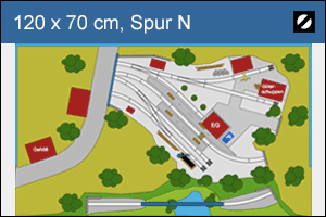 Vorschau Gleisplan Kleinanlage Spur N 120 x 70 cm