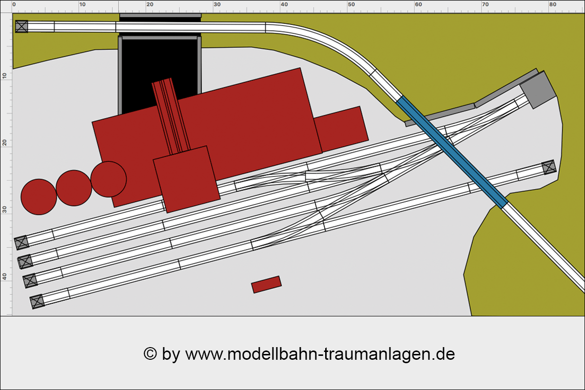 Gleisplan Hochofen Hüttenwerk