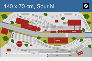 Vorschau Gleisplan Spur N: Timesaver & Inglenook