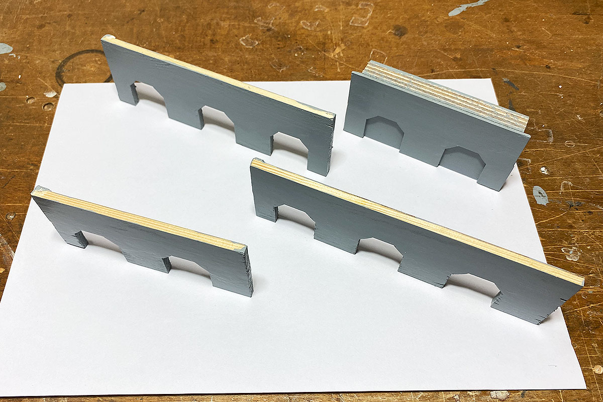 Mauerarkaden in Betonoptik