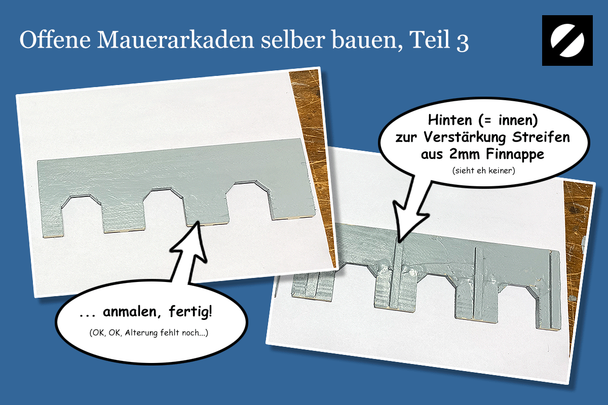 offene Arkaden Modellbau