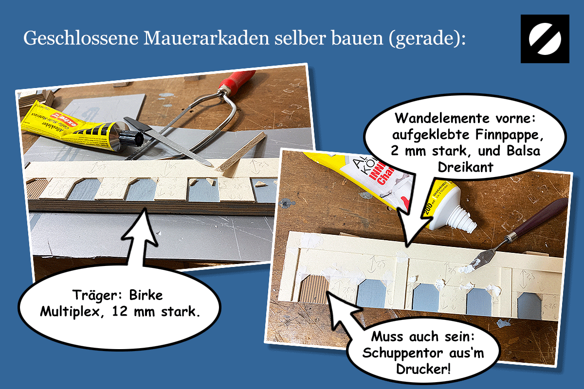 Stützmauer Modellbau