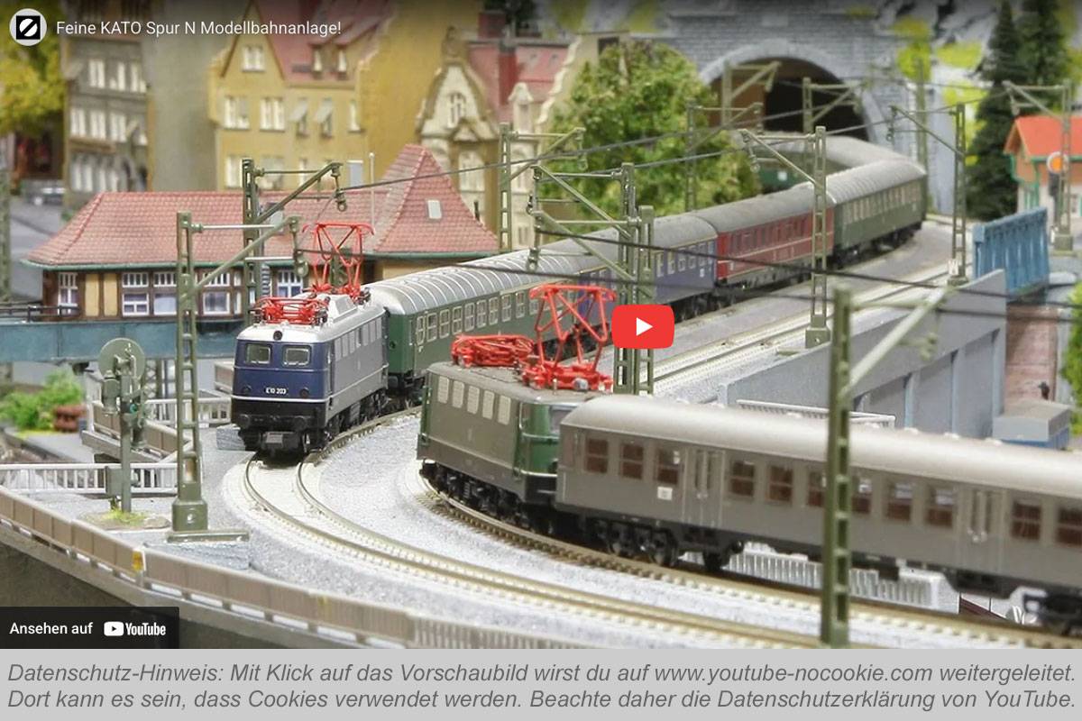 Video Modellbahnanlage KATO Spur N